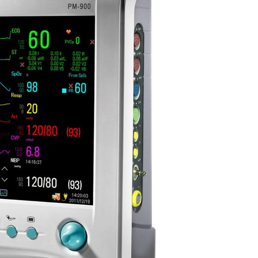 Monitor de signos vitales Biocare PM900 sin impresora térmica con 5 derivaciones de ECG