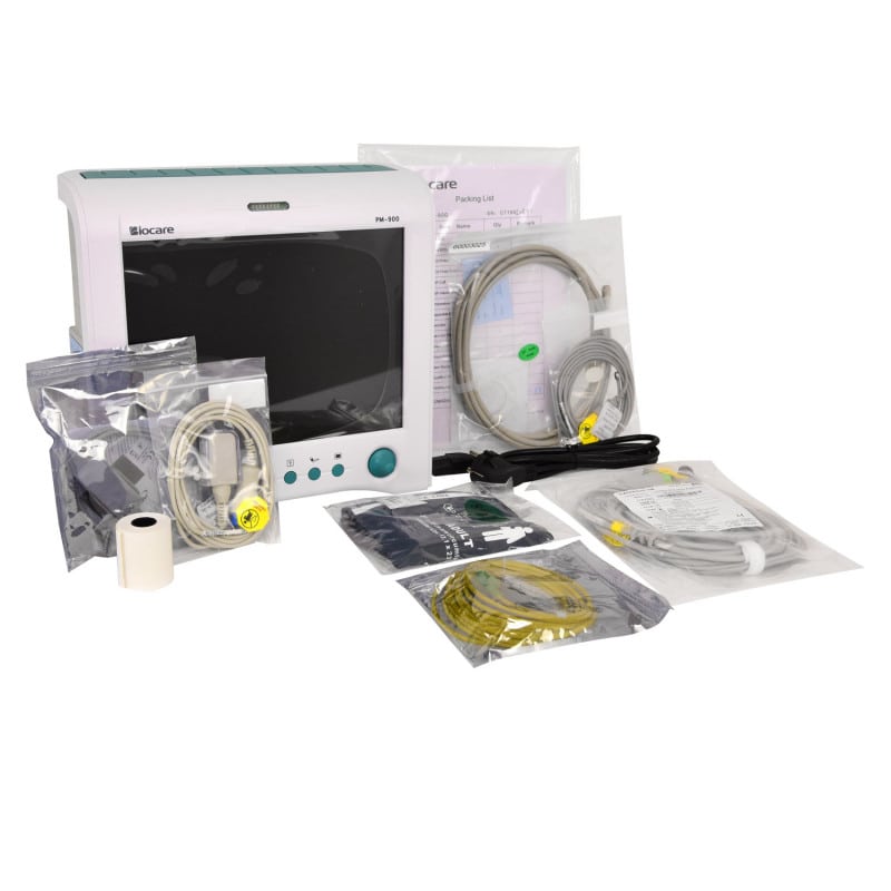 Monitor de signos vitales Biocare PM900 sin impresora térmica con 5 derivaciones de ECG